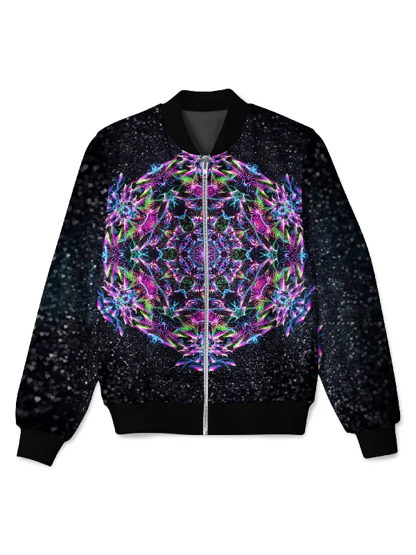 New Products Purp Geometric Bomber Jacket