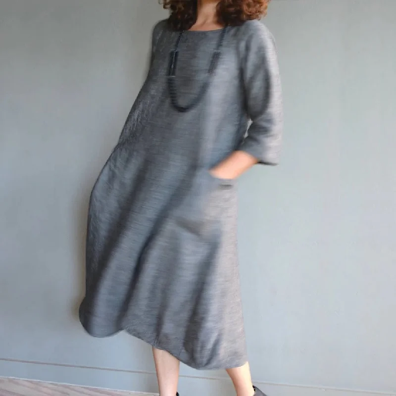 Soft And Comfortable Tessuti Fabrics Lily Linen Dress