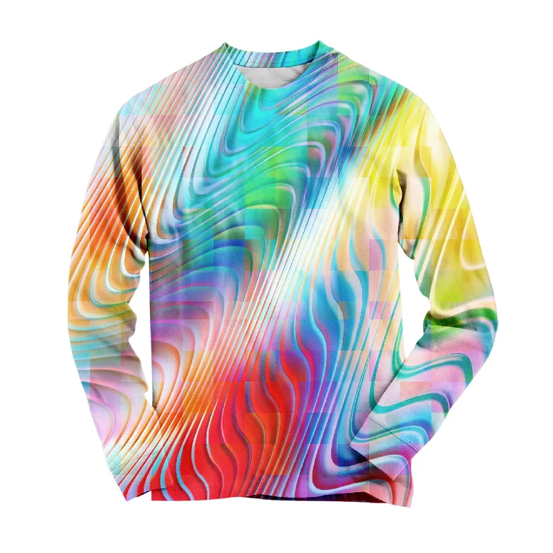 Free And Casual Rainbow Prism Long Sleeve