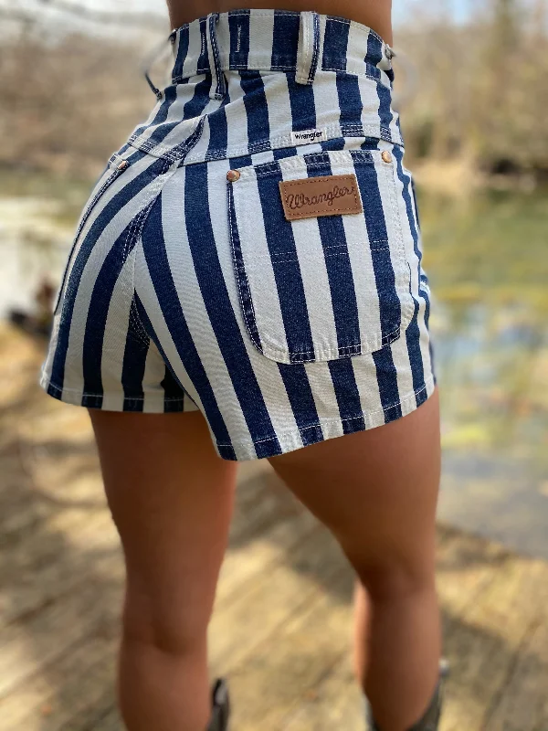 High-end Fabrics Wrangler Vintage Rodeo Striped Shorts