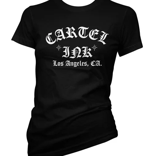 Casual And Comfortable Cartel Ink Old English Women's T-Shirt