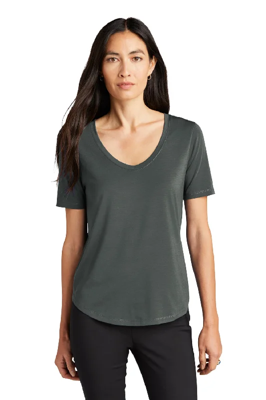 Stunning Fashion Mercer+Mettle Womens Moisture Wicking Short Sleeve Scoop Neck T-Shirt - Anchor Grey