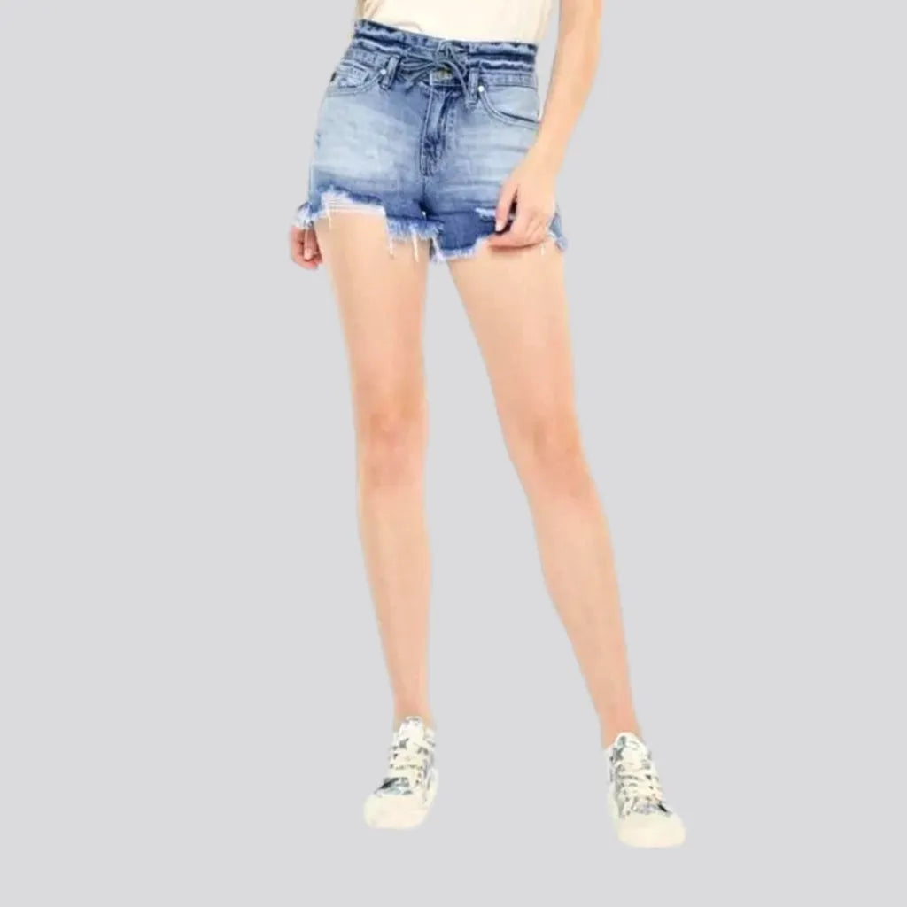 Retro Fashion Fashion jeans shorts
 for women