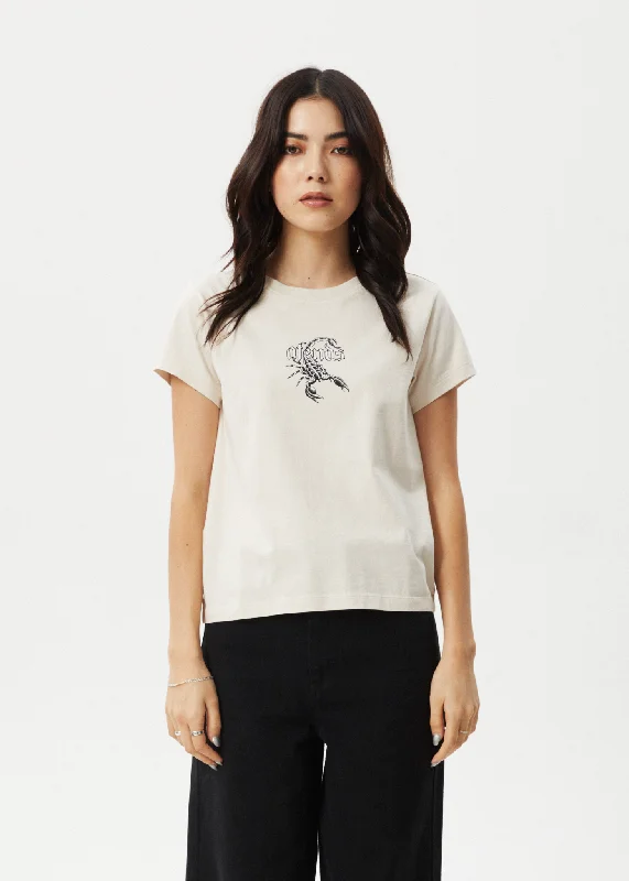 Spring Fashion AFENDS Womens Scorpio - Regular Tee - Moonbeam