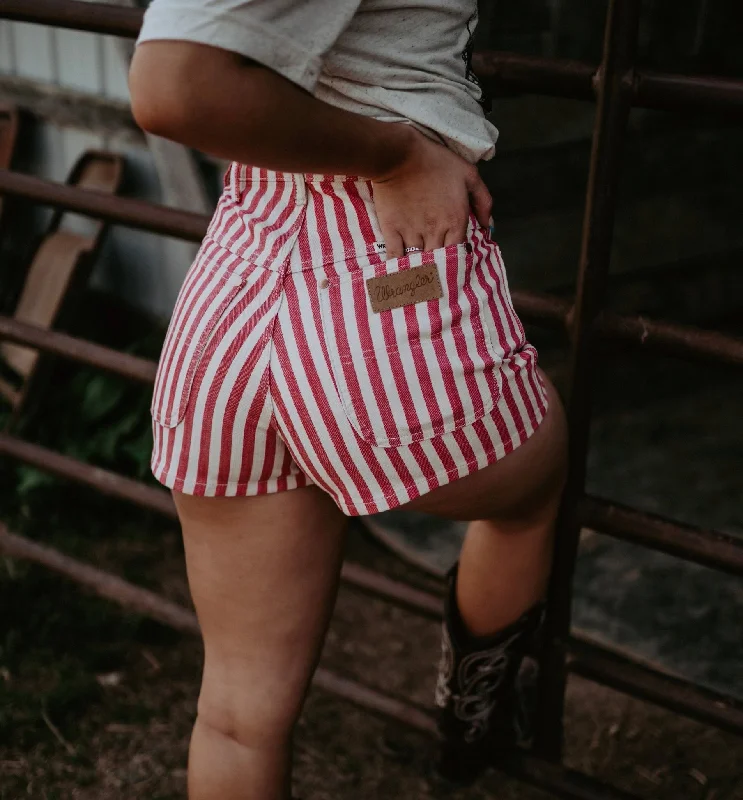 Personalized Design Wrangler Vintage Dolly Striped Shorts