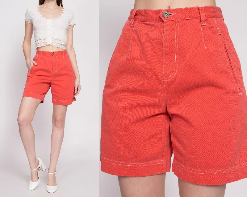 Unique Design 90s Lizwear Salmon High Waisted Shorts - Small, 26"