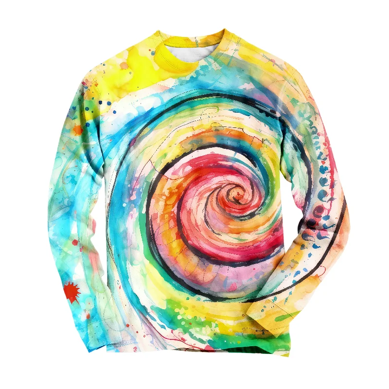 High-end Fabrics Water Color Swirl Long Sleeve