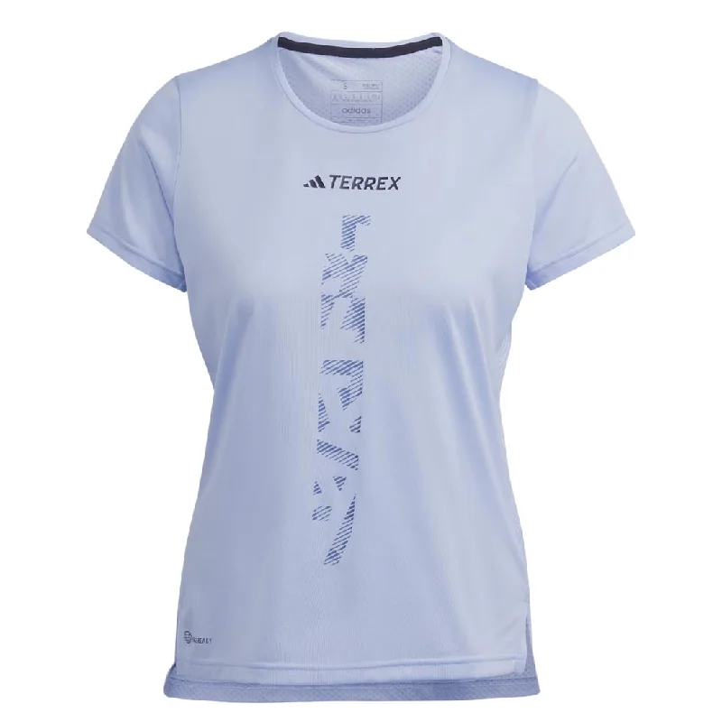 Slightly Flared Design adidas - Women's Terrex Agravic Trail Running T-Shirt (HL1730)