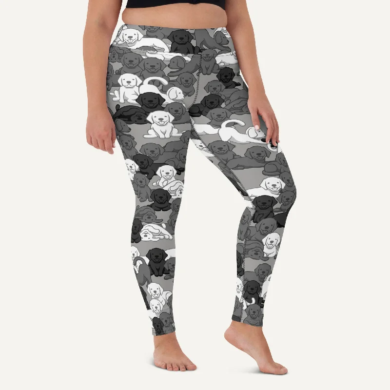 Stretch Design Dogs Camouflage Urban High-Waisted Leggings