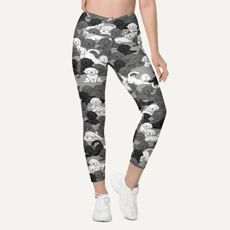 Sports Fashion Dogs Camouflage Urban Crossover Leggings With Pockets