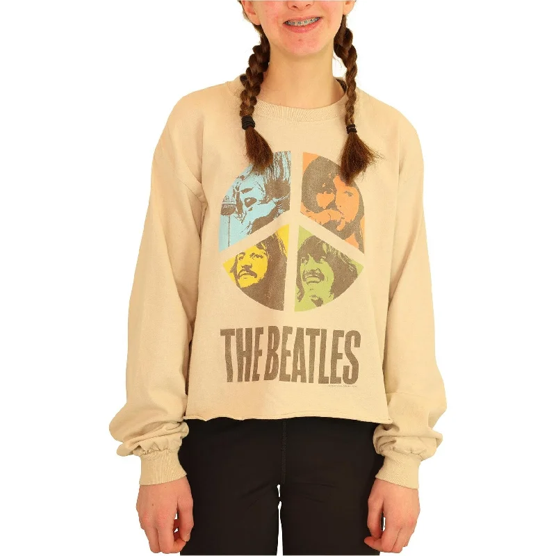 Casual Style Junk Food Womens The Beatles Peace Sweatshirt