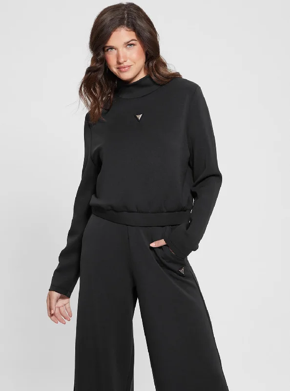 French Style Eco Black Olympe High Neck Jumper