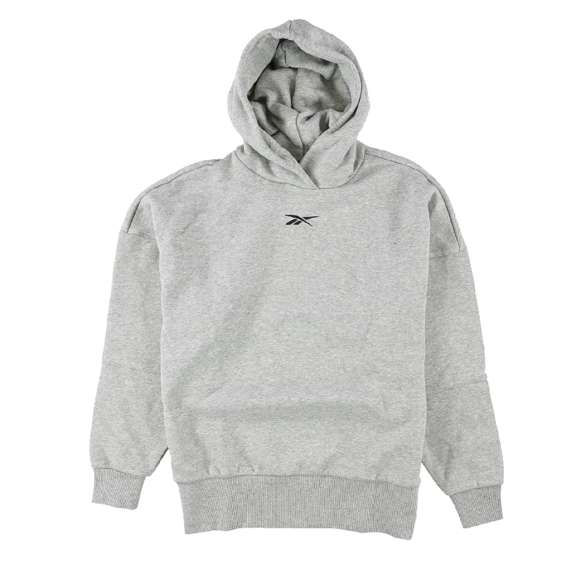 Elegant Design Reebok Womens Oversized Hoodie Sweatshirt, Grey, XX-Small