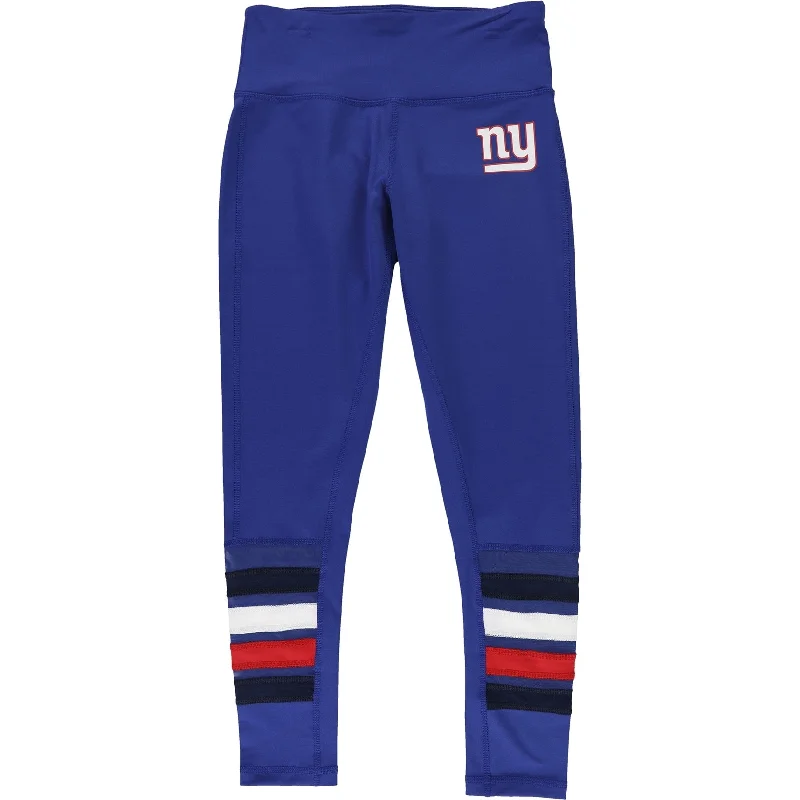 Exclusive Customization Tommy Hilfiger Womens New York Giants Compression Athletic Pants, Blue, Small