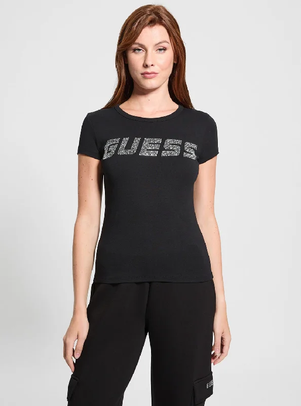 Elegant And Casual Black Kiara T-Shirt