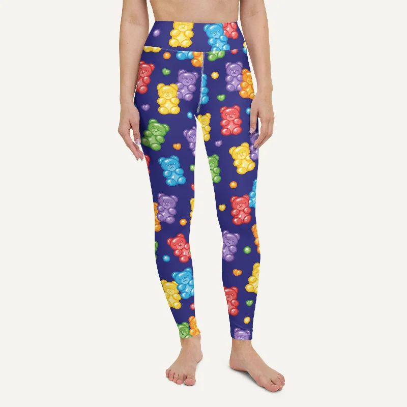 Soft And Comfortable Gummy Bears High-Waisted Leggings