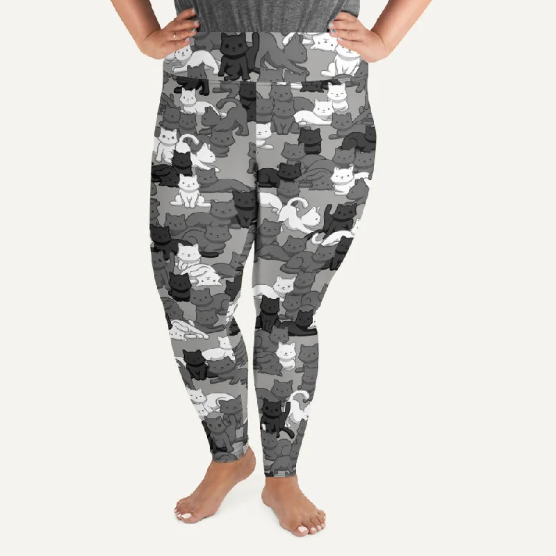 Urban Sense Cats Camouflage Urban Plus Size Leggings