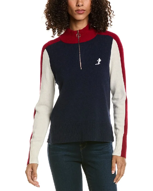 Johnny Was Ski Quarter Zip Wool & Cashmere-Blend Pullover