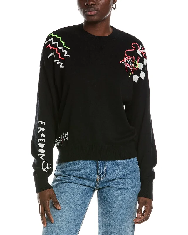 WISPR Graffiti Silk-Blend Sweater