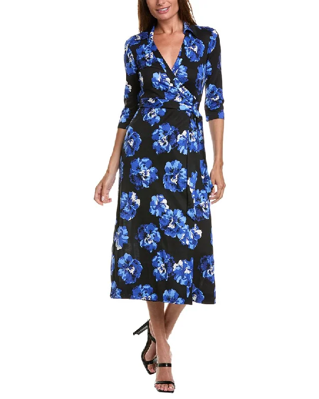 Ethnic Style Diane von Furstenberg Abigail Silk Wrap Dress