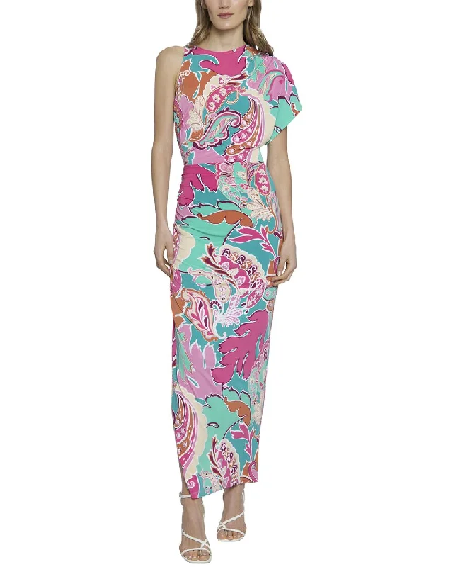 Diamond Series Donna Morgan Wet Print Matte Jersey Midi Dress