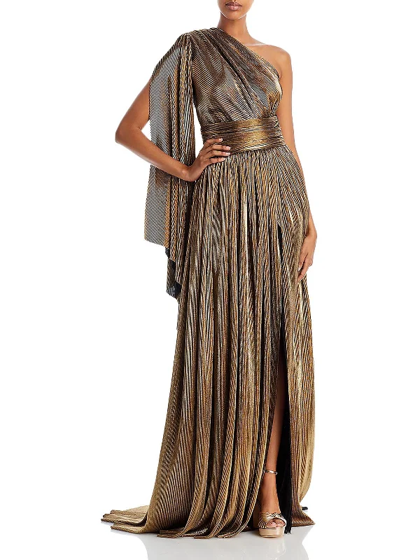 Youthful Street Fashion Florence Womens Metallic Evening Dress