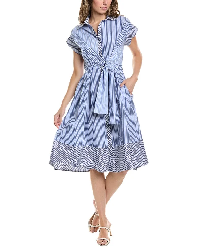 Fresh And Natural Gracia Striped Shirtdress