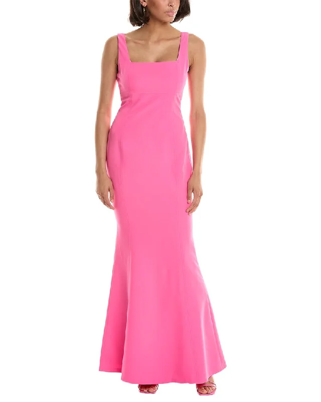 Thin Design Laundry by Shelli Segal Square Neck Gown