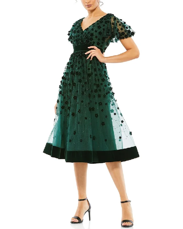 Double-sided Wear Mac Duggal Cocktail Dress