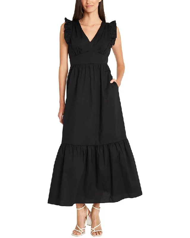 Spring Fashion Maggy London Poplin Maxi Dress