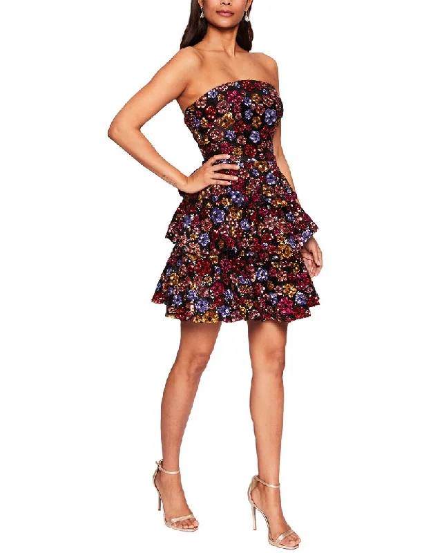 Free And Casual Marchesa Notte Strapless Mini Dress