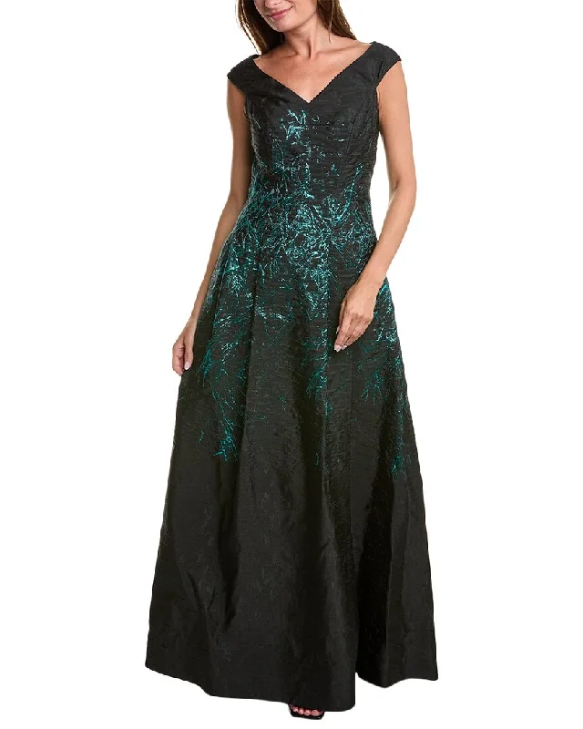 High-end Design Teri Jon by Rickie Freeman Jacquard Gown