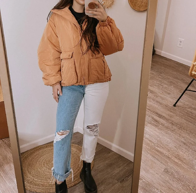 Bomber Jacket In Peach