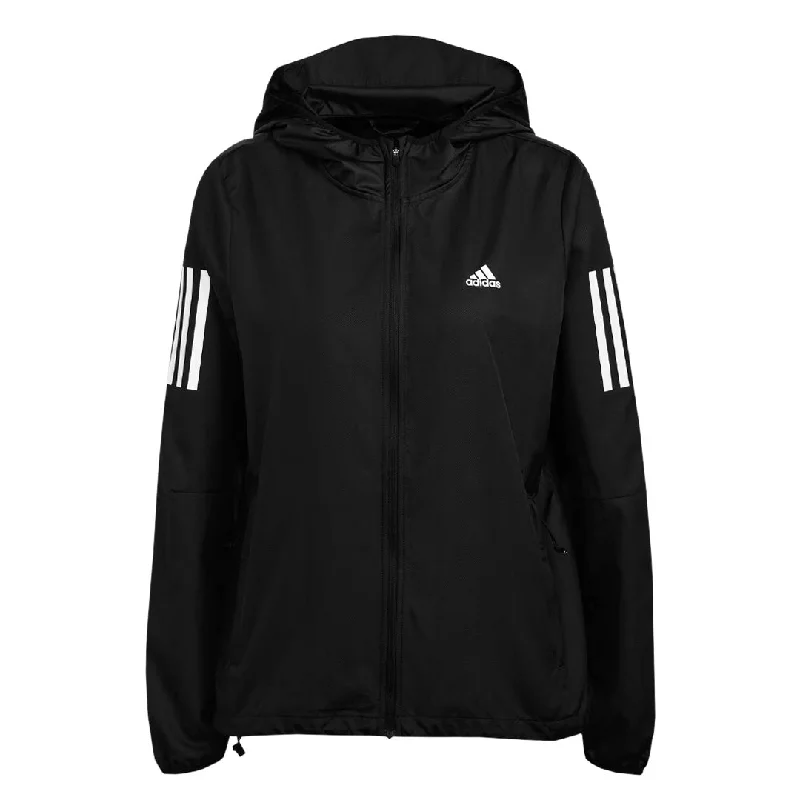 Bottom And Versatile Padded sports bra adidas - Women's Own The Run Hooded Running Windbreaker Jacket (H59271)