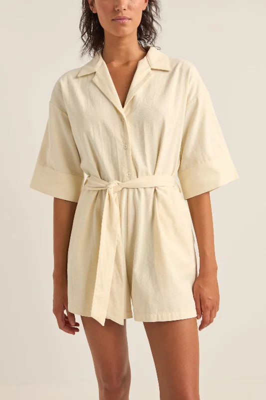 Boiler Playsuit Cream