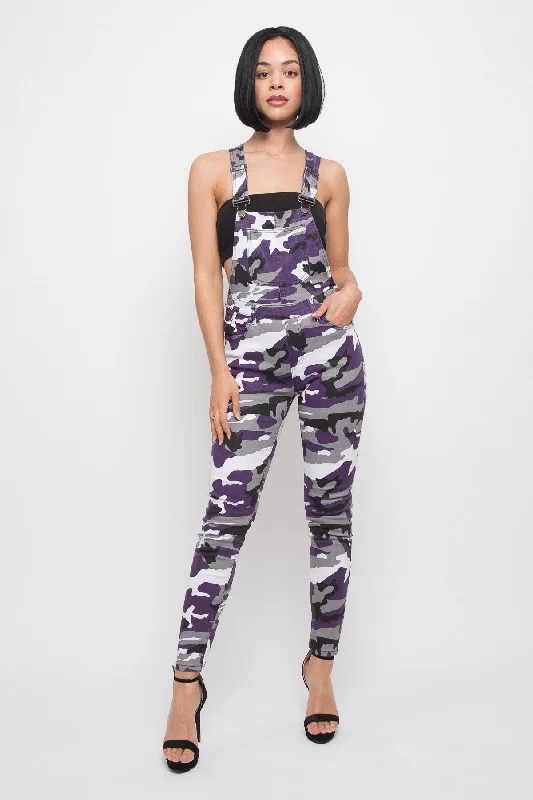 Women's Camo Color Overalls