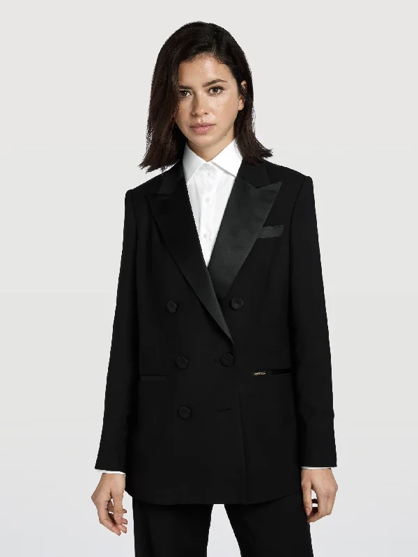 Regular Fit Black Tuxedo Blazer