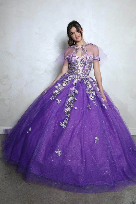 Eureka Fashion EK1003 - Embroidered Tulle Ballgown