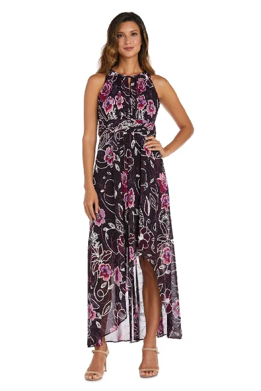 R&M Richards 7958P High Low Formal Petite Print Gown Sale